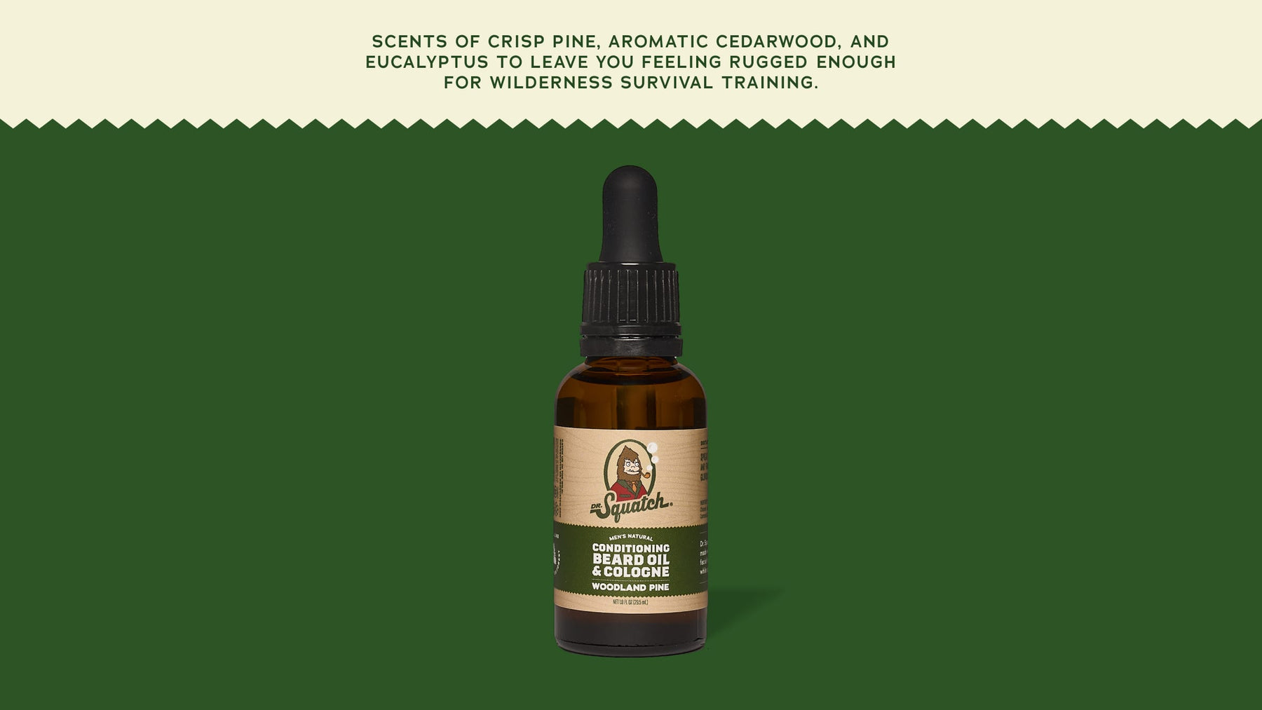 Conditioning Beard Oil & Cologne Woodland Pine - Simple Fresh Scent