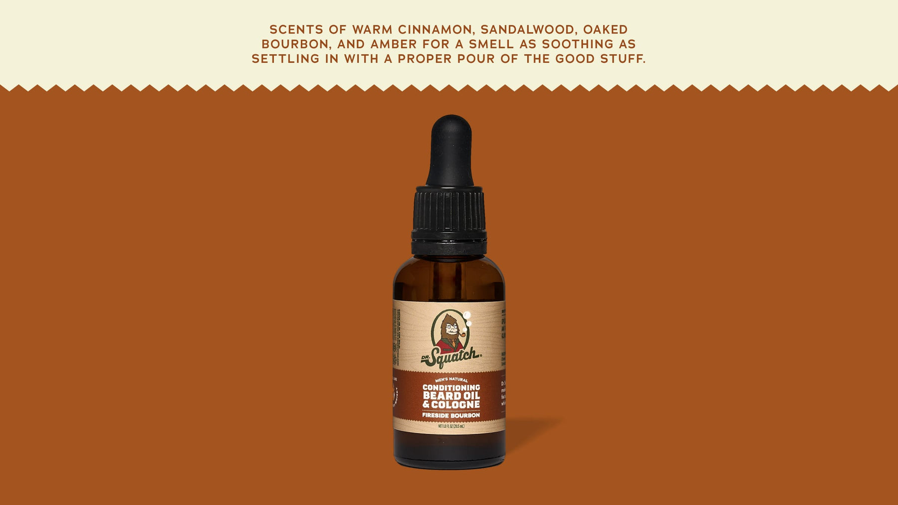 Conditioning Beard Oil & Cologne Fireside Bourbon - Warm Daily Finish