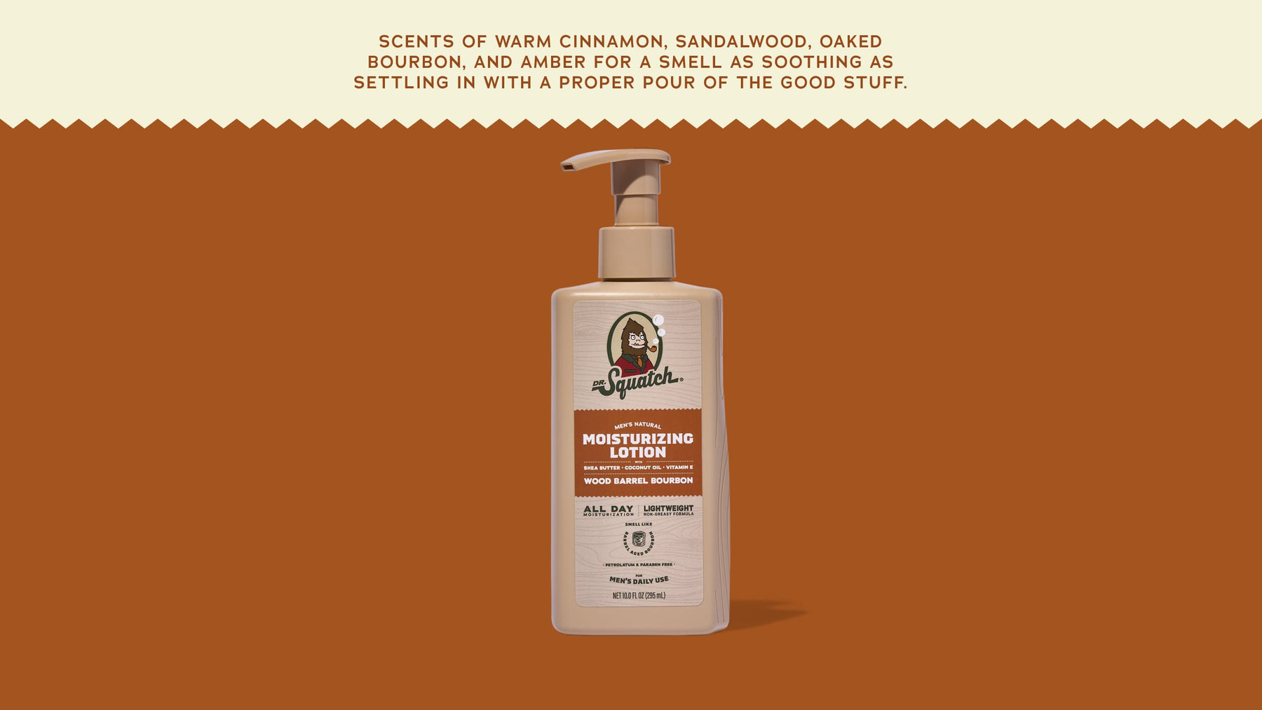 Wood Barrel Bourbon Lotion - Soft Finish