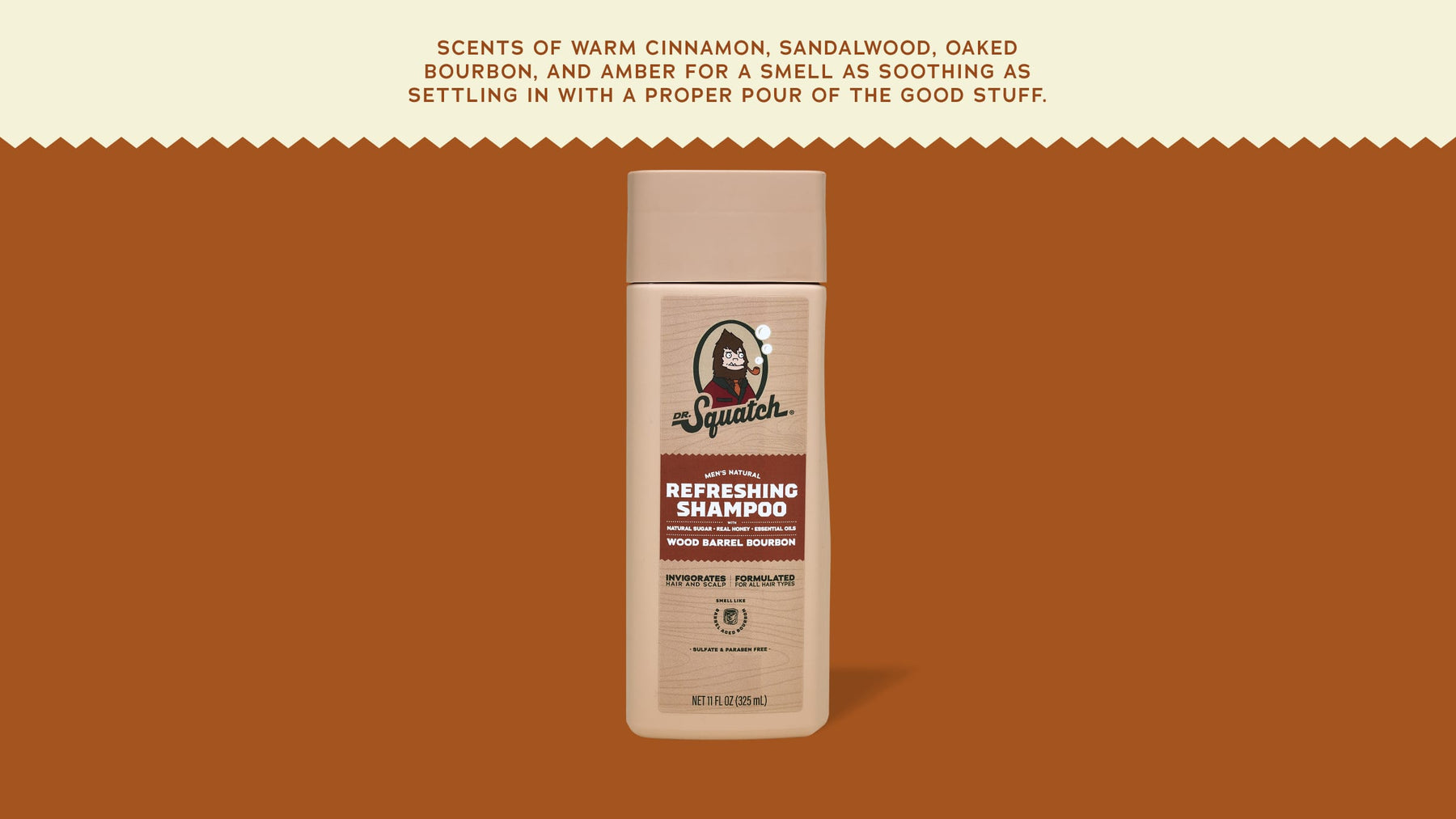 Wood Barrel Bourbon Shampoo - Smooth Finish