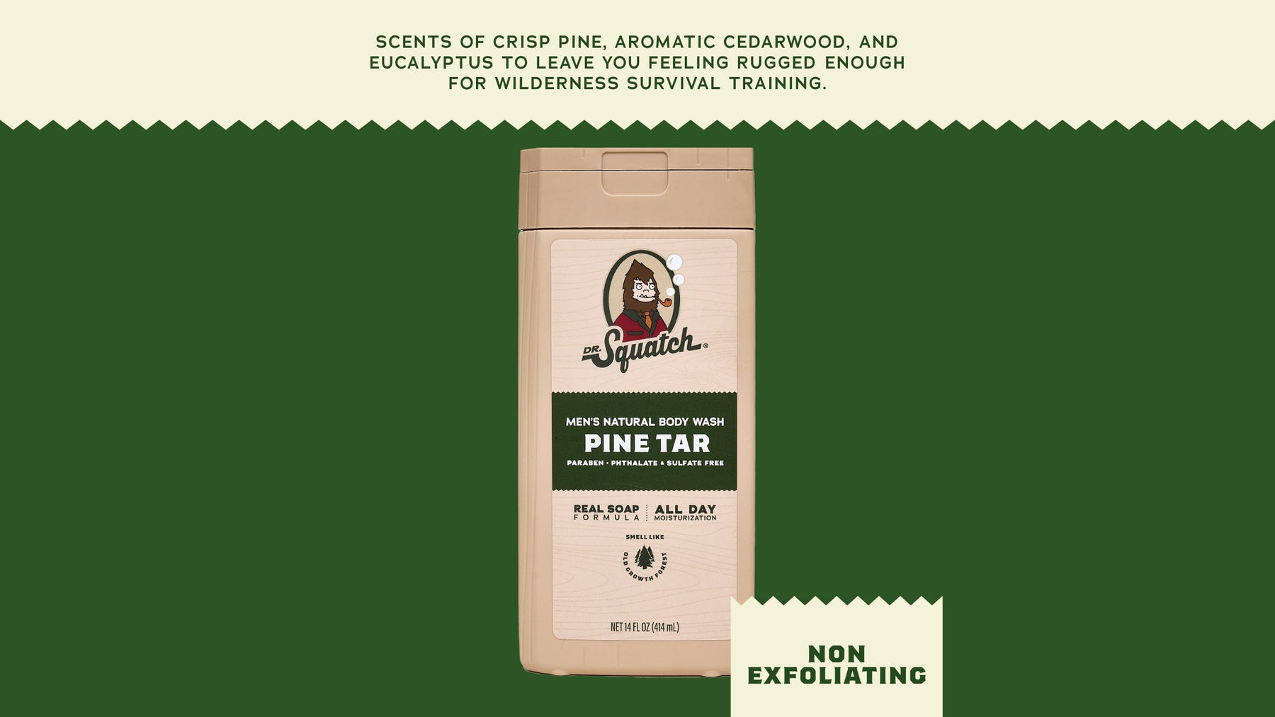 14 oz Pine Tar Body Wash - Premium Routine