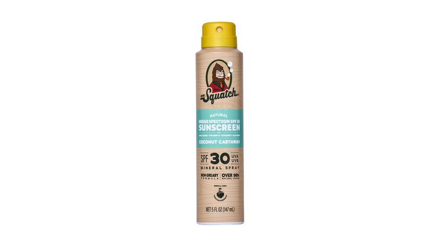 Dr. Squatch Spray Sunscreen | SPF 30 UVA/UVB Protection | Non-Greasy Mineral Sunscreen for Men - Daily Guard