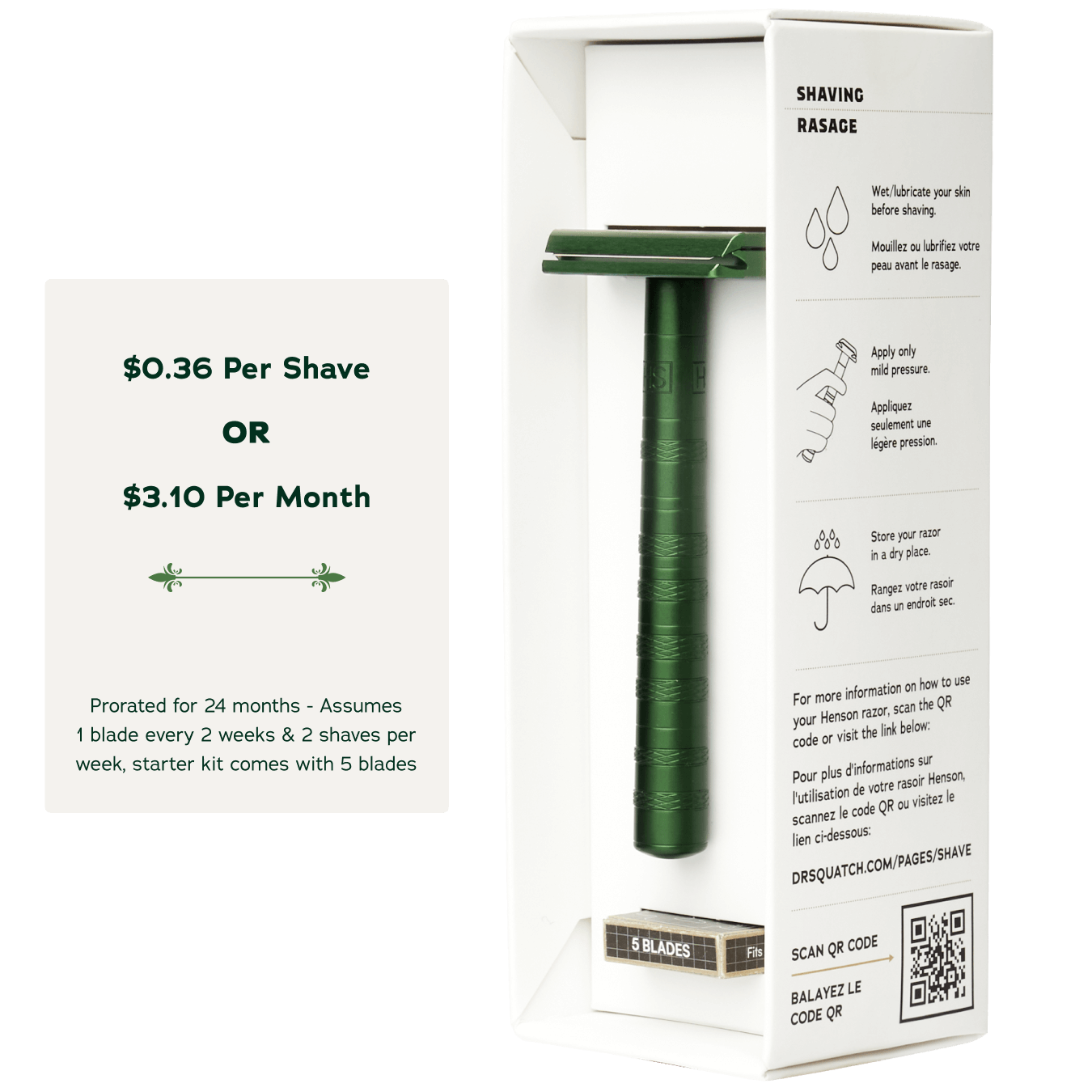 Safety Razor - Easy Outdoor Use