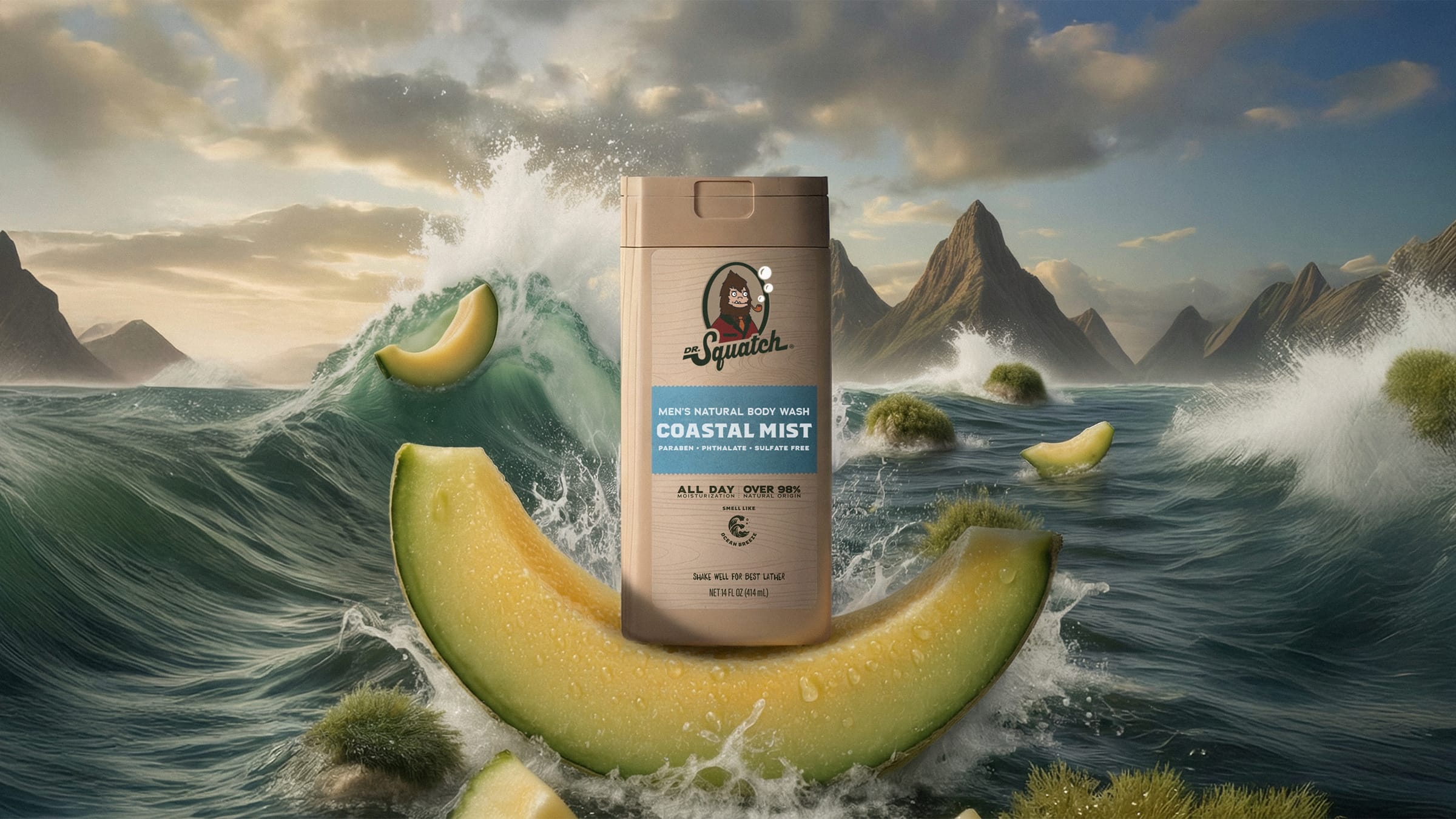 14 oz Coastal Mist Body Wash - Simple Morning Bar