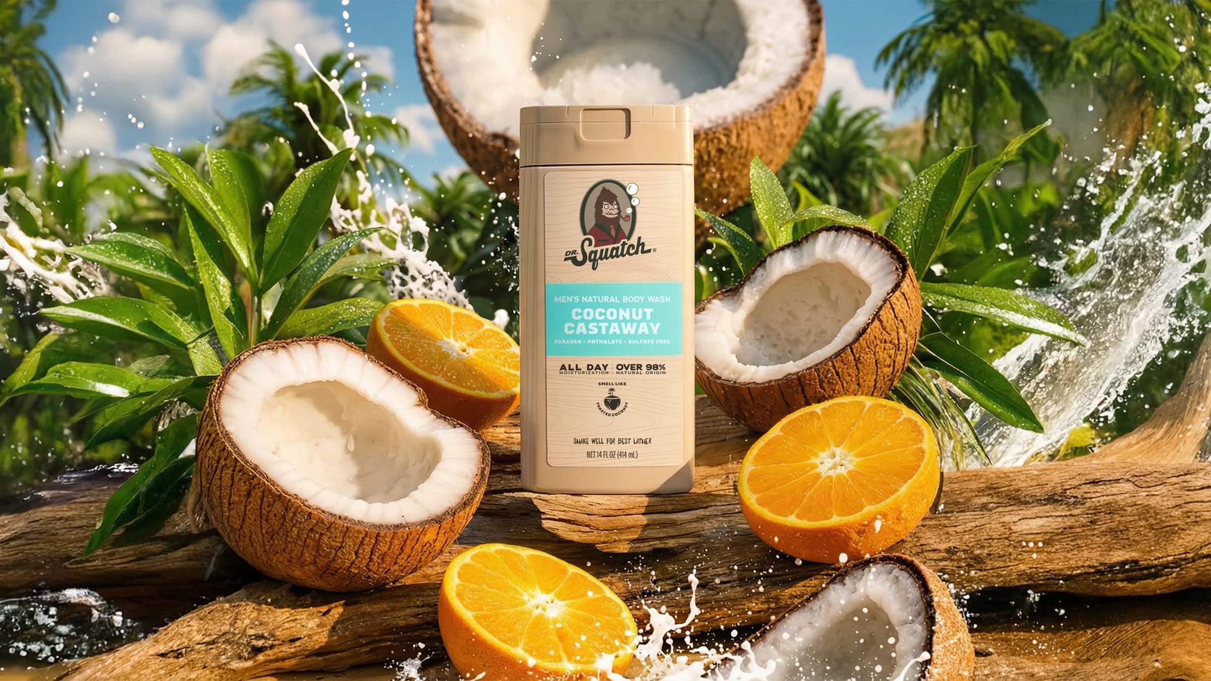 14 oz Coconut Castaway Body Wash - Fresh Clean