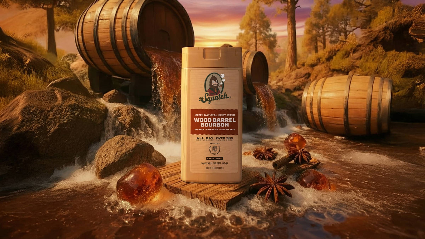 14 oz Wood Barrel Bourbon Body Wash - Fresh Touch