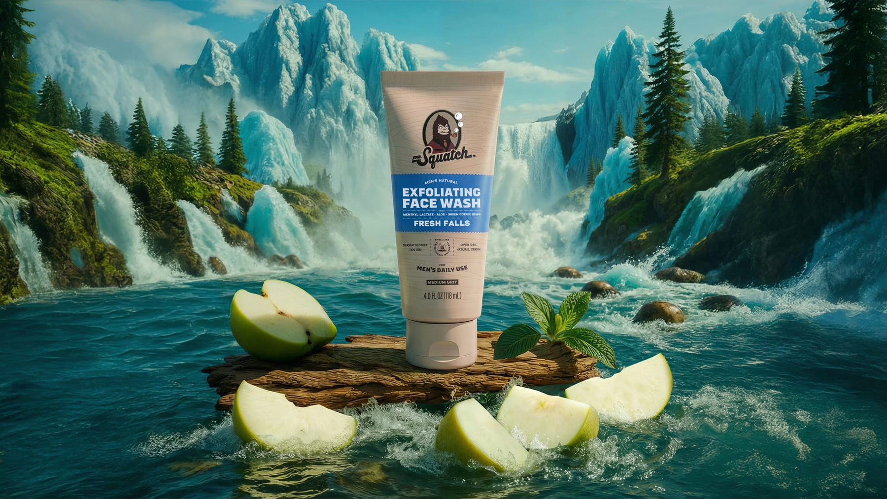 Fresh Falls Exfoliating Face Wash - Clean Fresh Wash