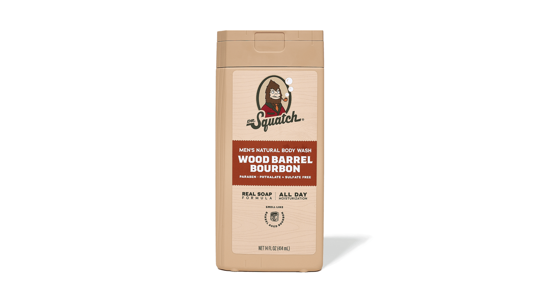 14 oz Wood Barrel Bourbon Body Wash - Fresh Touch