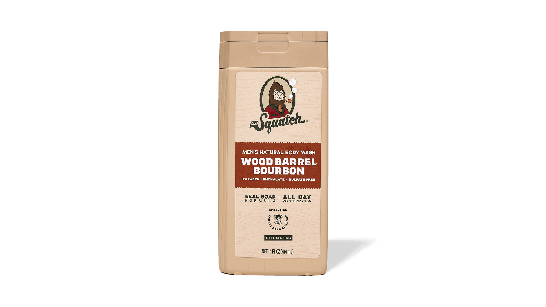 14 oz Wood Barrel Bourbon Exfoliating Body Wash - Oak Ready
